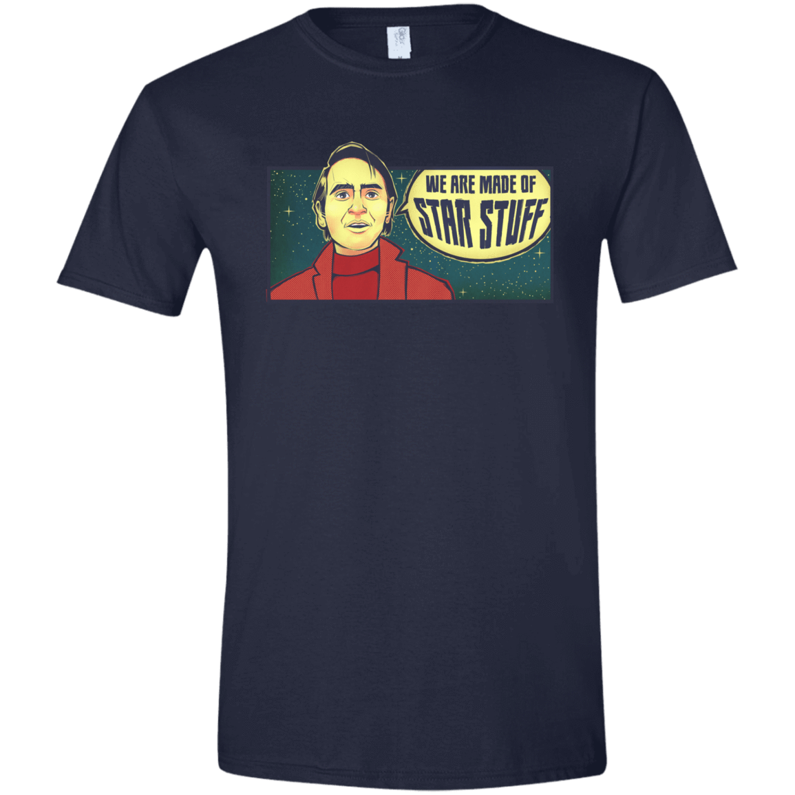 T-Shirts Navy / X-Small SAGAN Star Stuff Men's Semi-Fitted Softstyle