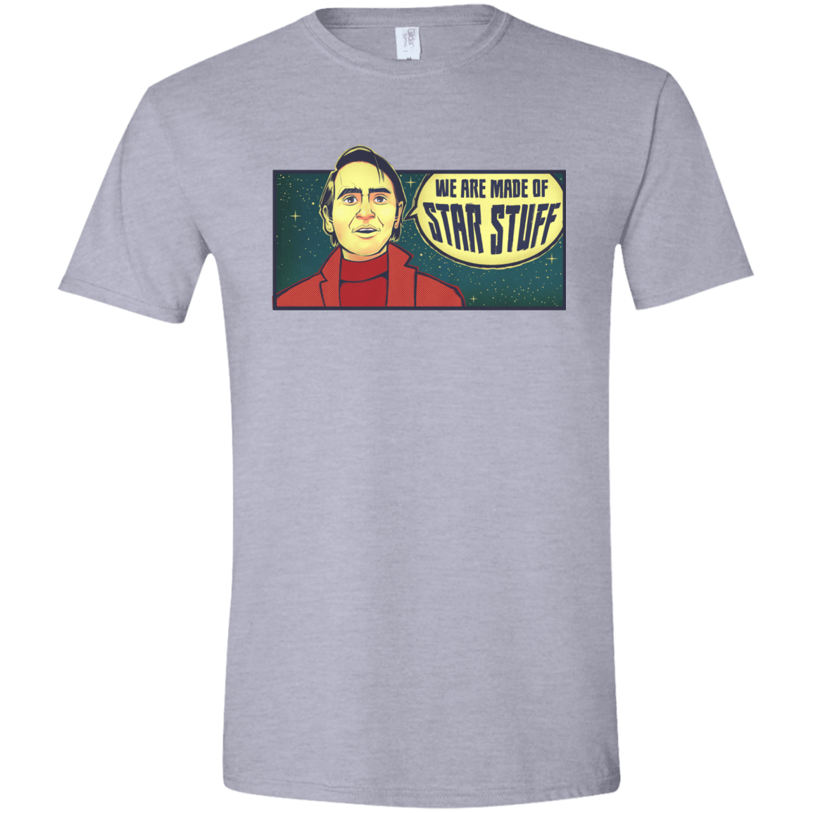 T-Shirts Sport Grey / X-Small SAGAN Star Stuff Men's Semi-Fitted Softstyle