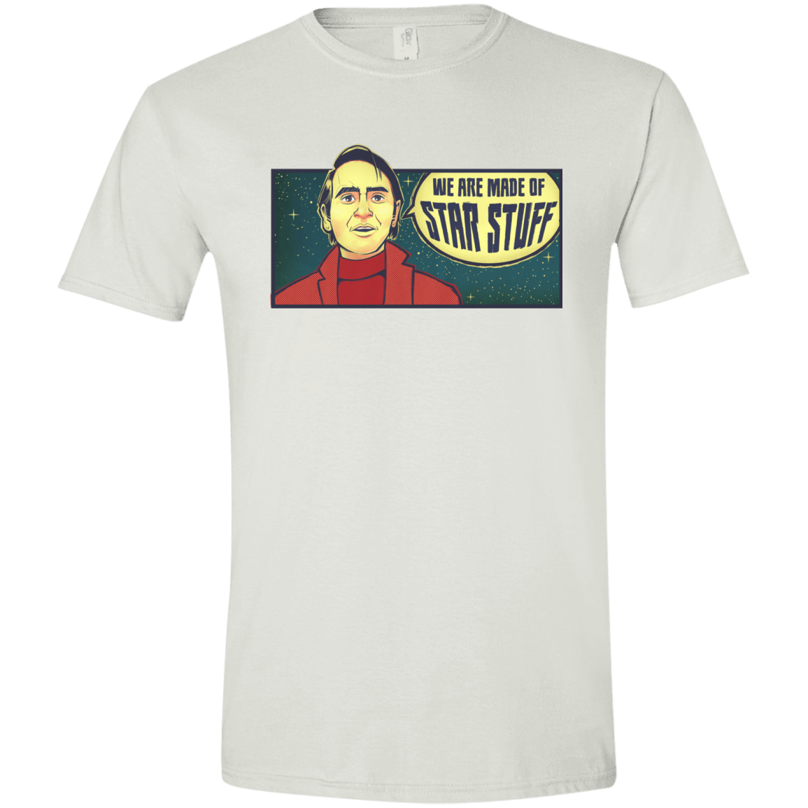 T-Shirts White / X-Small SAGAN Star Stuff Men's Semi-Fitted Softstyle