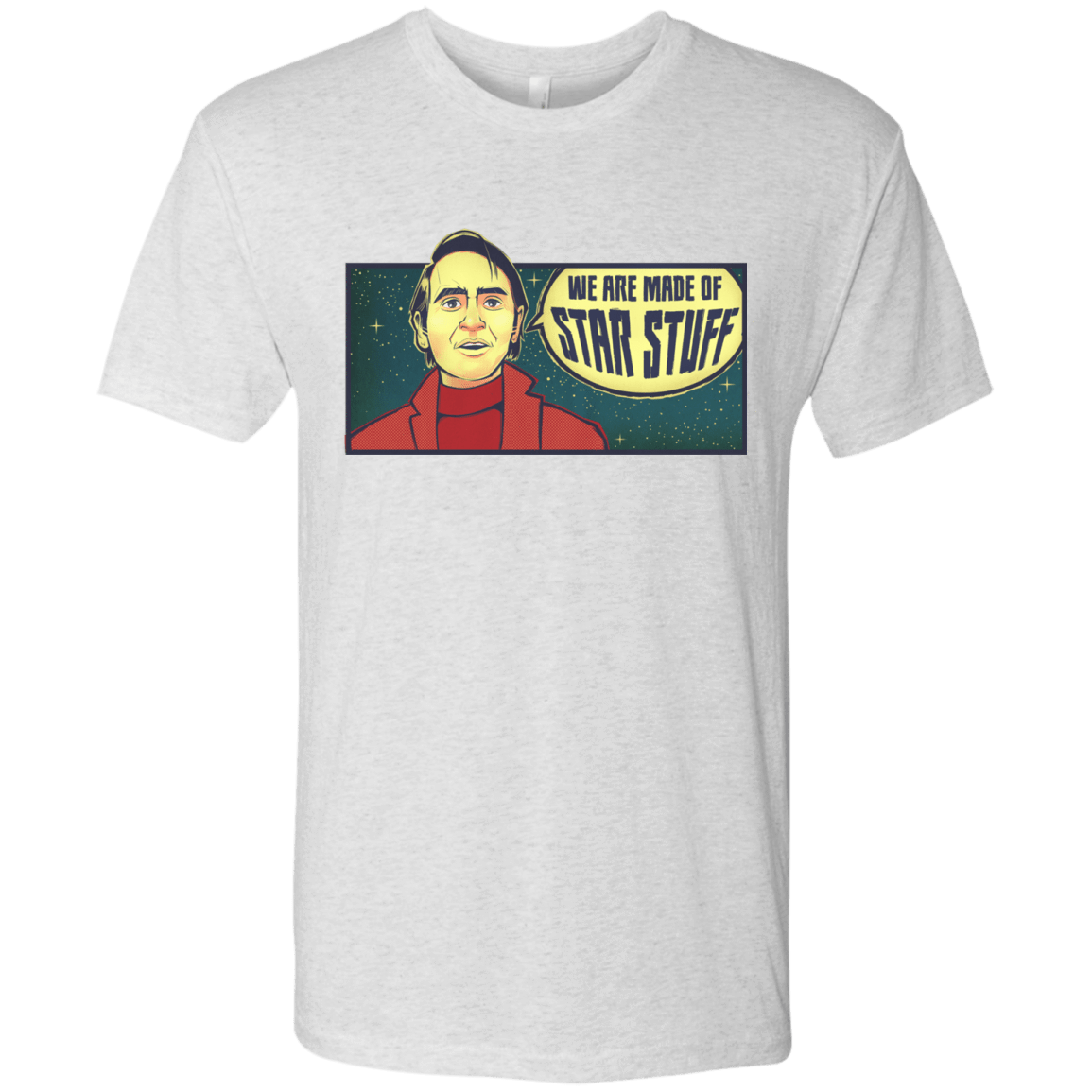 T-Shirts Heather White / S SAGAN Star Stuff Men's Triblend T-Shirt