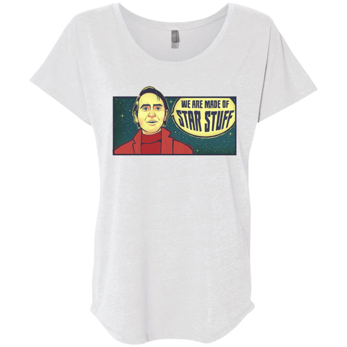 T-Shirts Heather White / X-Small SAGAN Star Stuff Triblend Dolman Sleeve