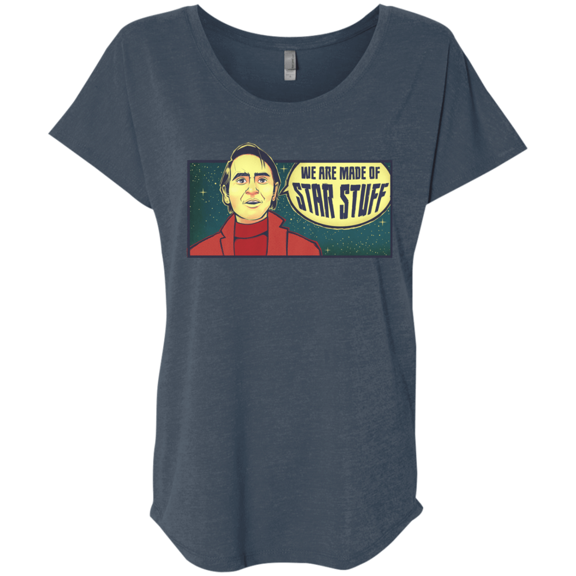 T-Shirts Indigo / X-Small SAGAN Star Stuff Triblend Dolman Sleeve