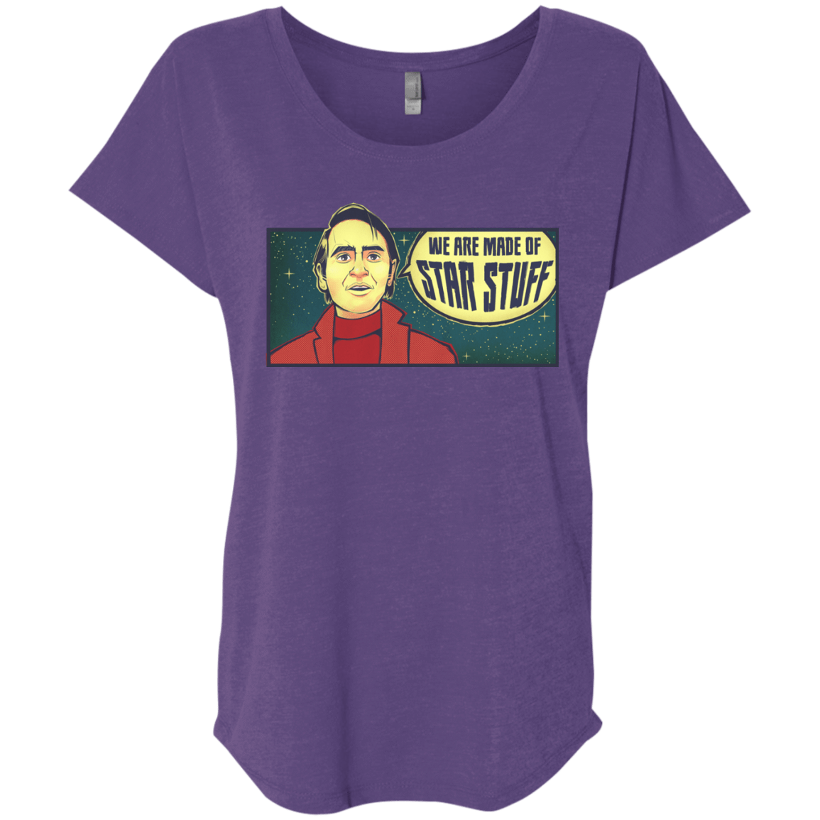 T-Shirts Purple Rush / X-Small SAGAN Star Stuff Triblend Dolman Sleeve