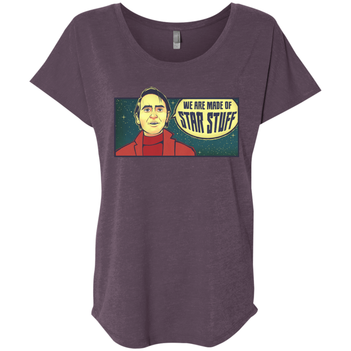 T-Shirts Vintage Purple / X-Small SAGAN Star Stuff Triblend Dolman Sleeve