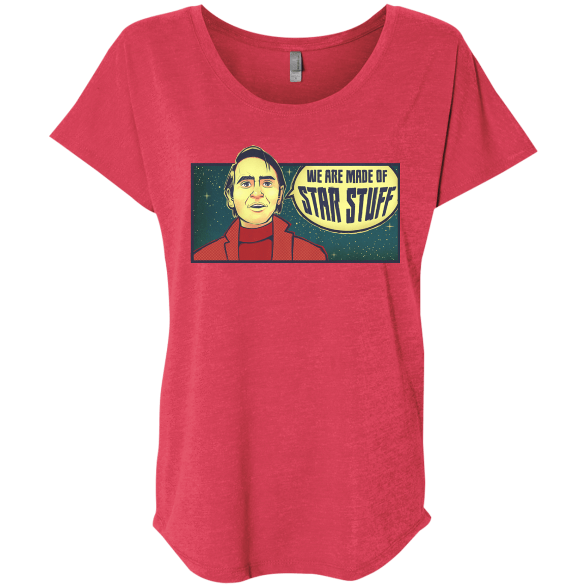 T-Shirts Vintage Red / X-Small SAGAN Star Stuff Triblend Dolman Sleeve