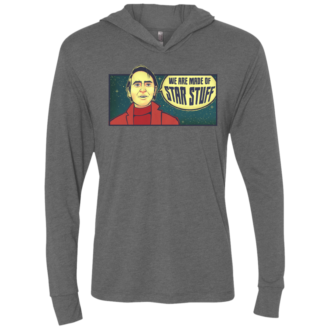 T-Shirts Premium Heather / X-Small SAGAN Star Stuff Triblend Long Sleeve Hoodie Tee