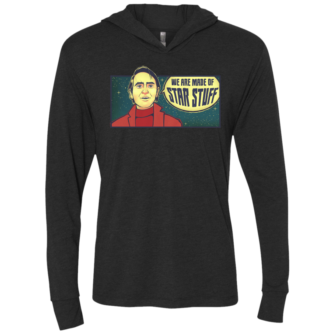 T-Shirts Vintage Black / X-Small SAGAN Star Stuff Triblend Long Sleeve Hoodie Tee