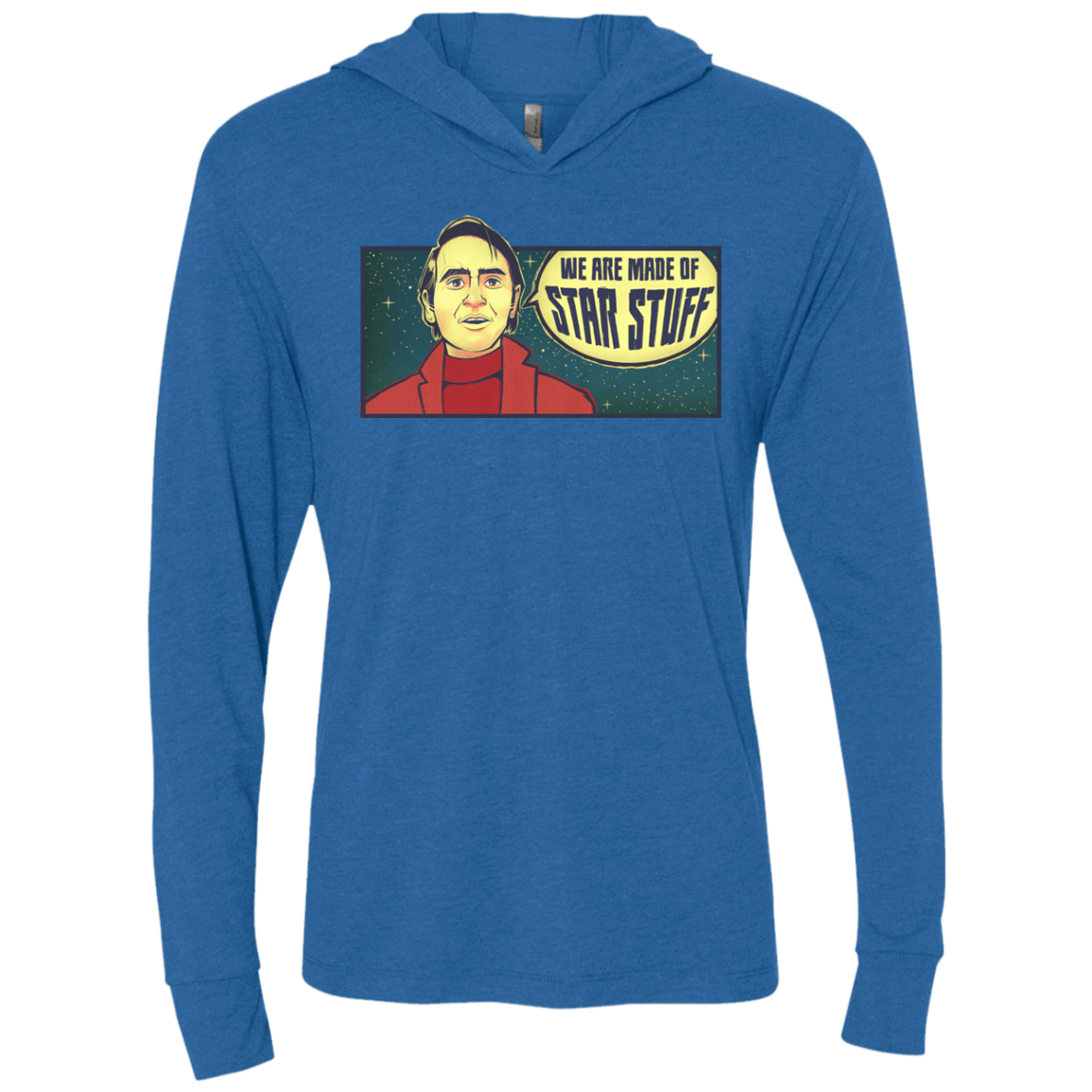 T-Shirts Vintage Royal / X-Small SAGAN Star Stuff Triblend Long Sleeve Hoodie Tee