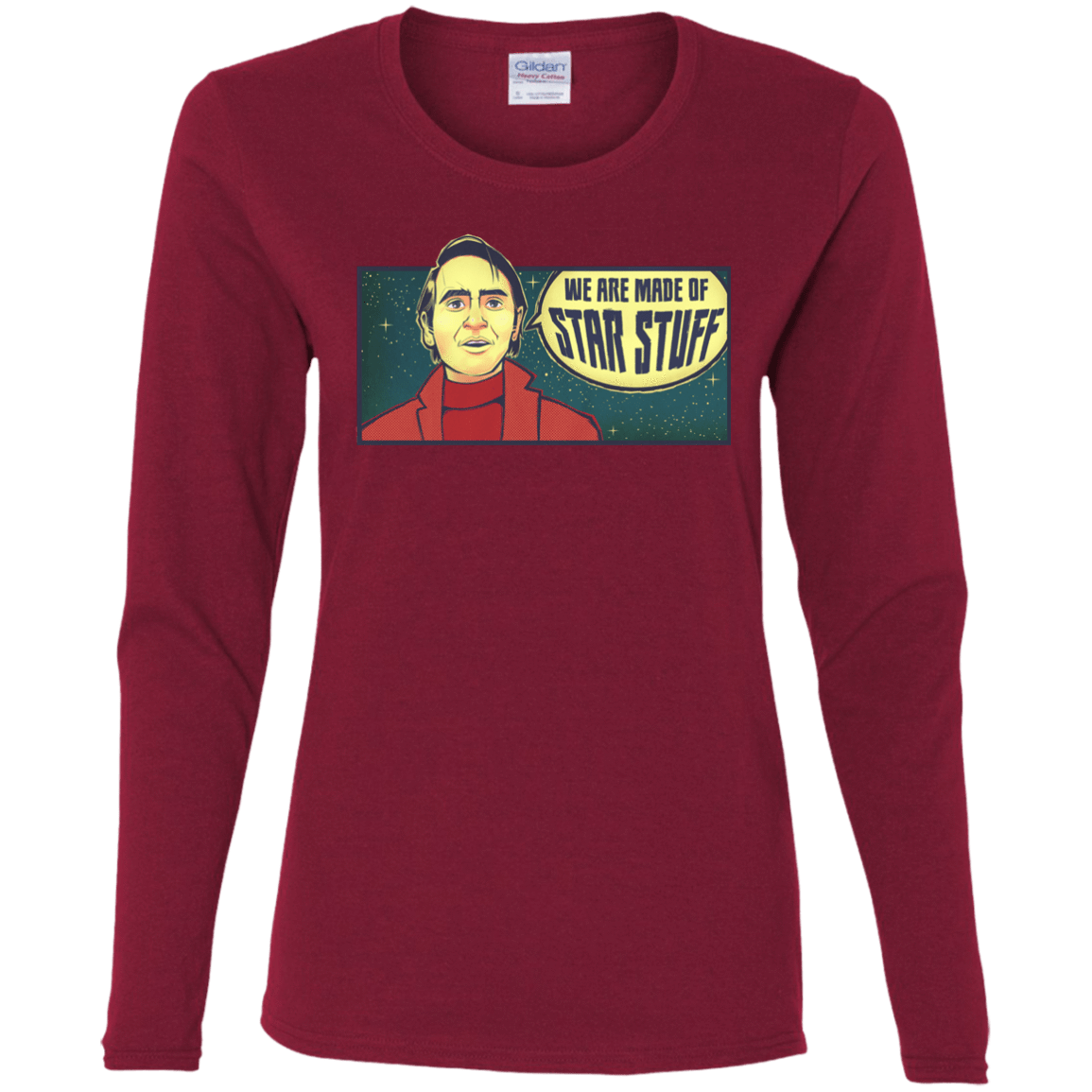 T-Shirts Cardinal / S SAGAN Star Stuff Women's Long Sleeve T-Shirt