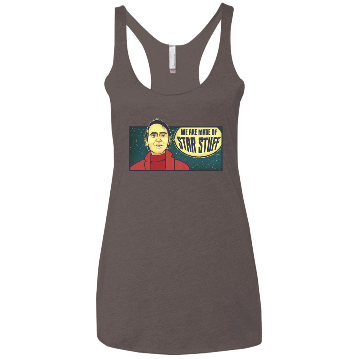 T-Shirts Macchiato / X-Small SAGAN Star Stuff Women's Triblend Racerback Tank