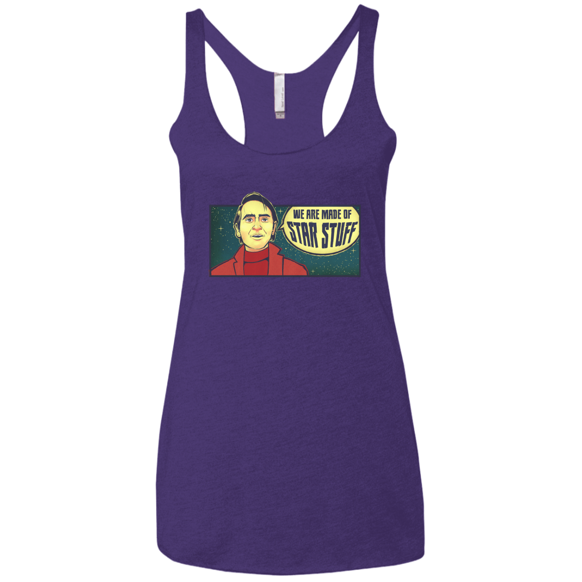 T-Shirts Purple Rush / X-Small SAGAN Star Stuff Women's Triblend Racerback Tank
