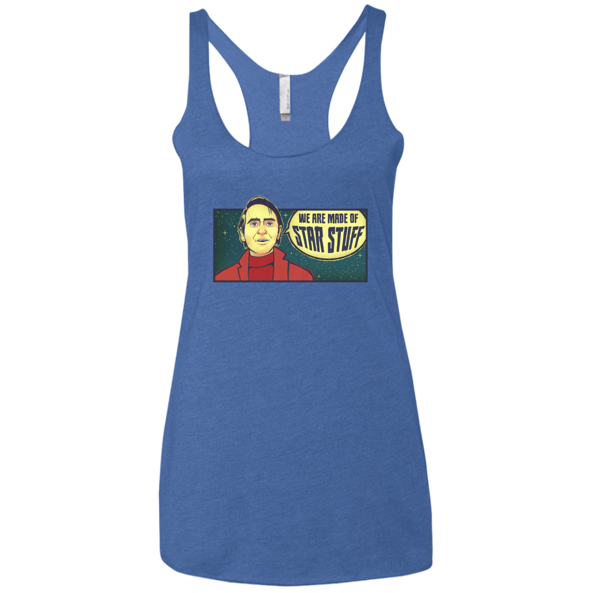 T-Shirts Vintage Royal / X-Small SAGAN Star Stuff Women's Triblend Racerback Tank