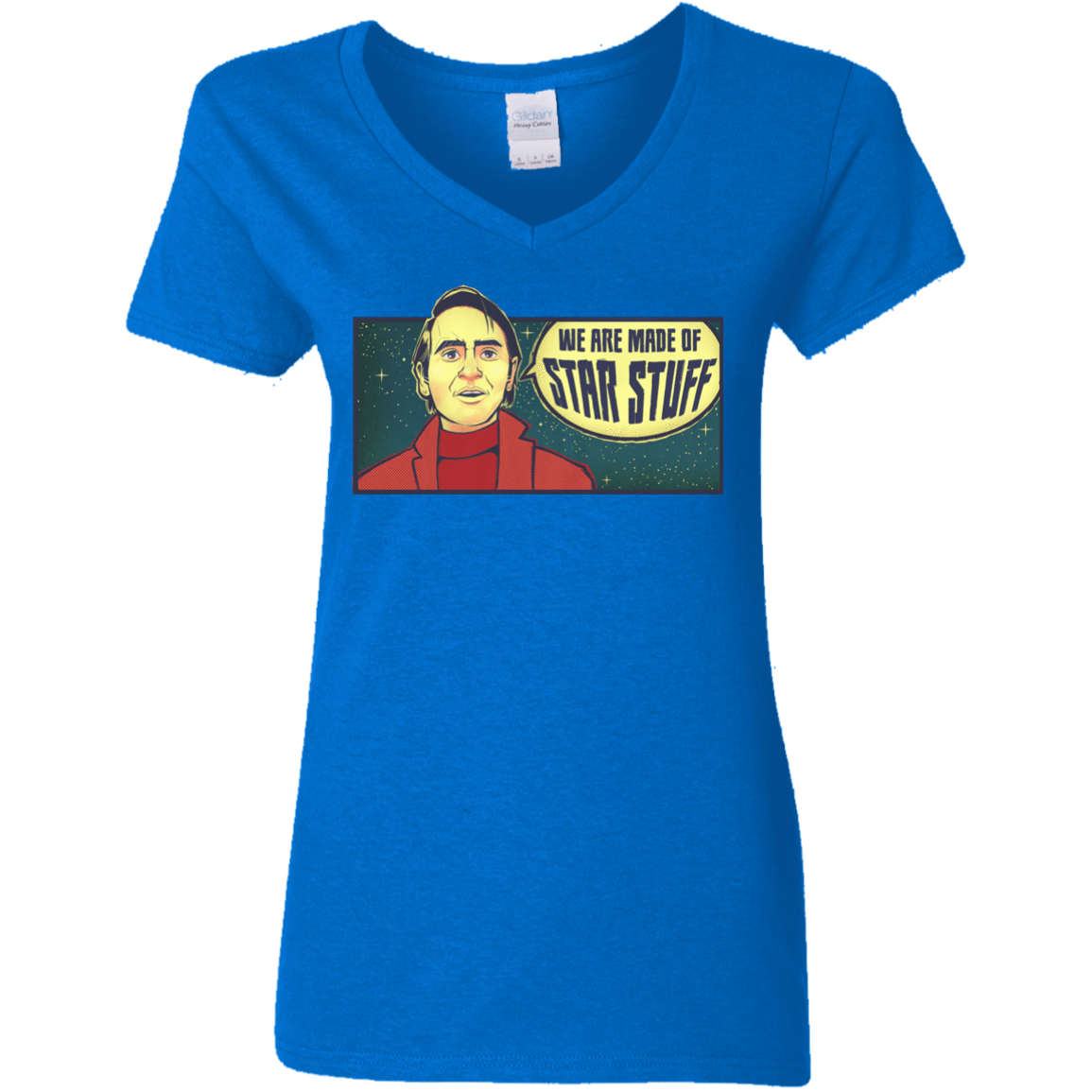 T-Shirts Royal / S SAGAN Star Stuff Women's V-Neck T-Shirt