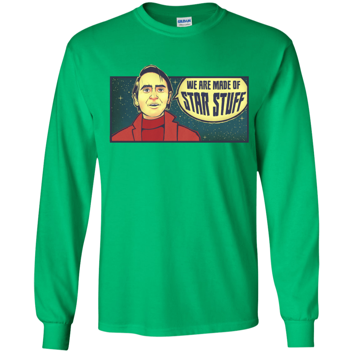T-Shirts Irish Green / YS SAGAN Star Stuff Youth Long Sleeve T-Shirt