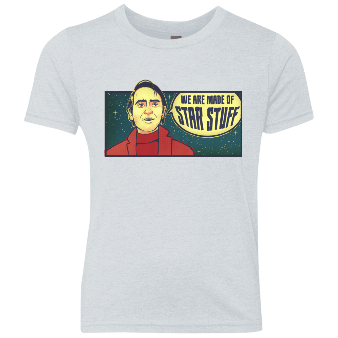 T-Shirts Heather White / YXS SAGAN Star Stuff Youth Triblend T-Shirt