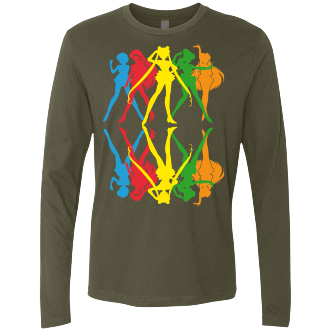 T-Shirts Military Green / Small Sailor Mirror Men's Premium Long Sleeve
