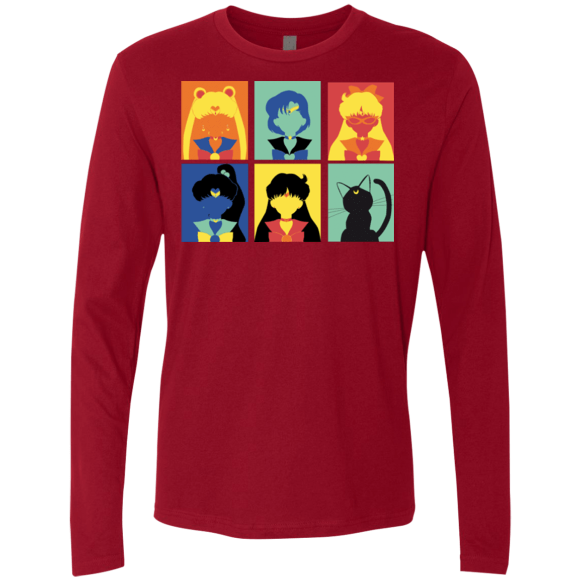 T-Shirts Cardinal / Small Sailor pop Men's Premium Long Sleeve