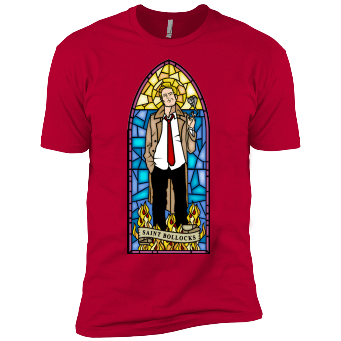 T-Shirts Red / YXS Saint Bollocks Boys Premium T-Shirt