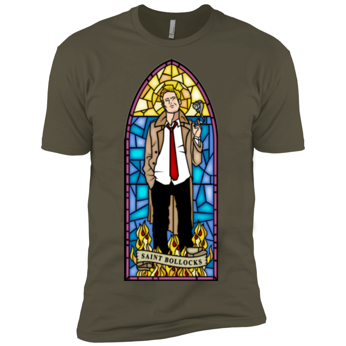 T-Shirts Military Green / X-Small Saint Bollocks Men's Premium T-Shirt