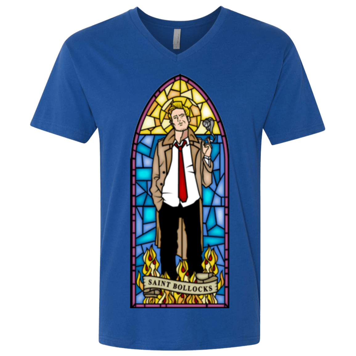 T-Shirts Royal / X-Small Saint Bollocks Men's Premium V-Neck