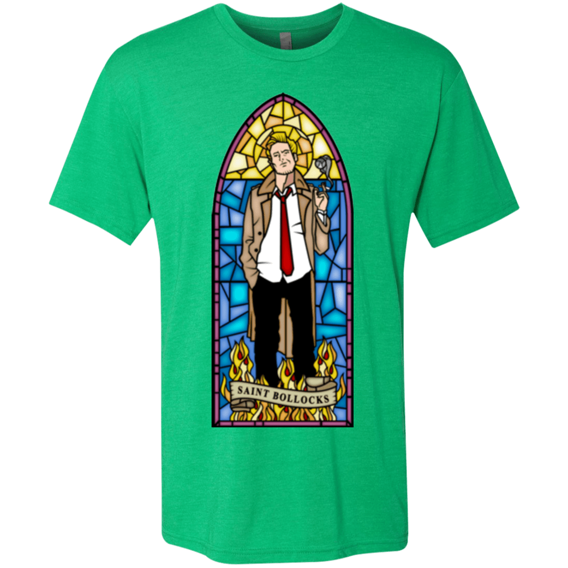 T-Shirts Envy / Small Saint Bollocks Men's Triblend T-Shirt