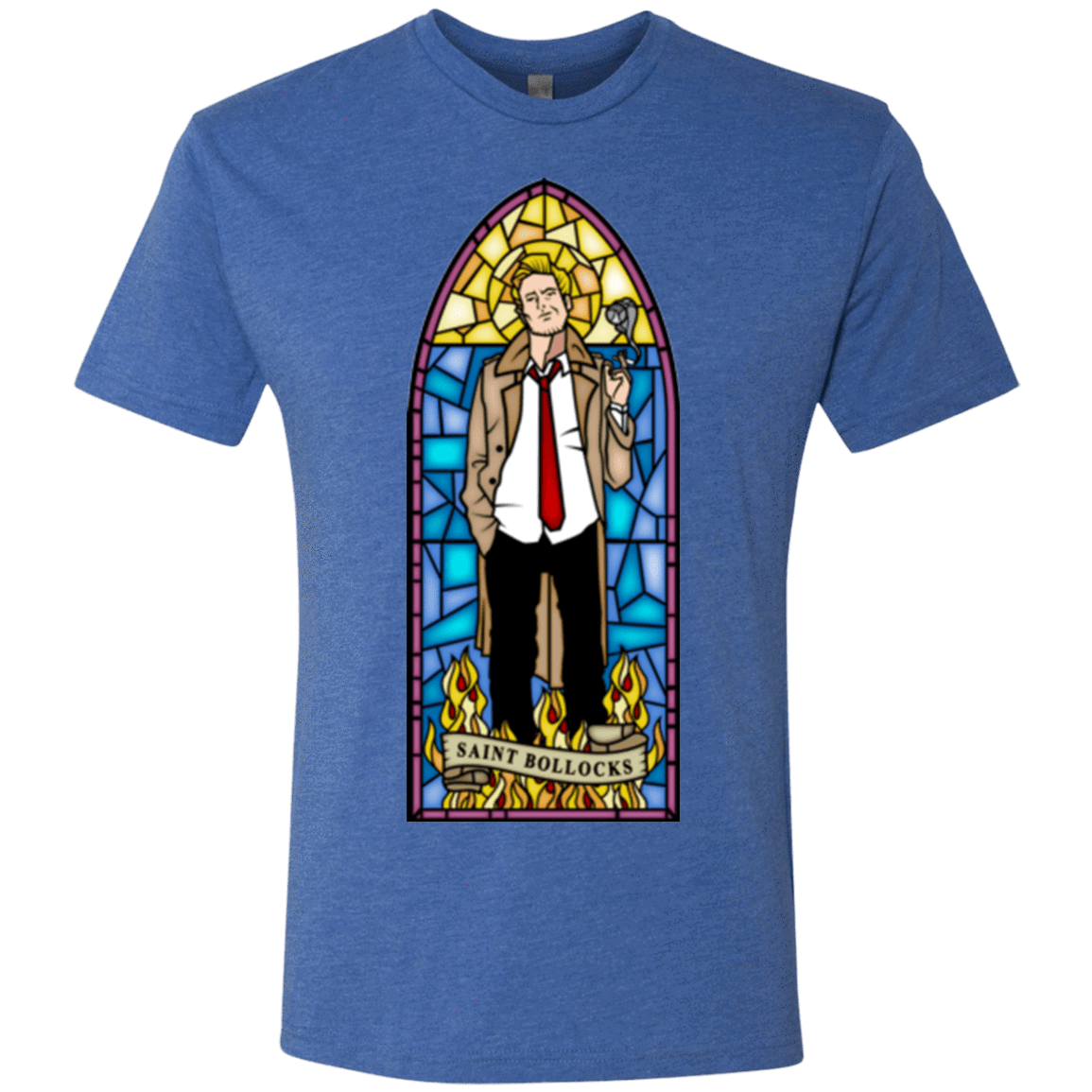 T-Shirts Vintage Royal / Small Saint Bollocks Men's Triblend T-Shirt