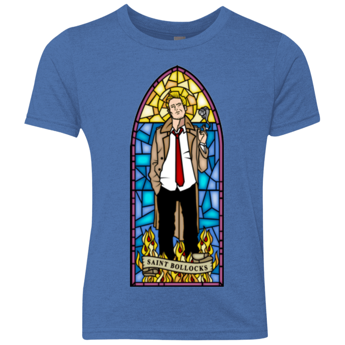 T-Shirts Vintage Royal / YXS Saint Bollocks Youth Triblend T-Shirt