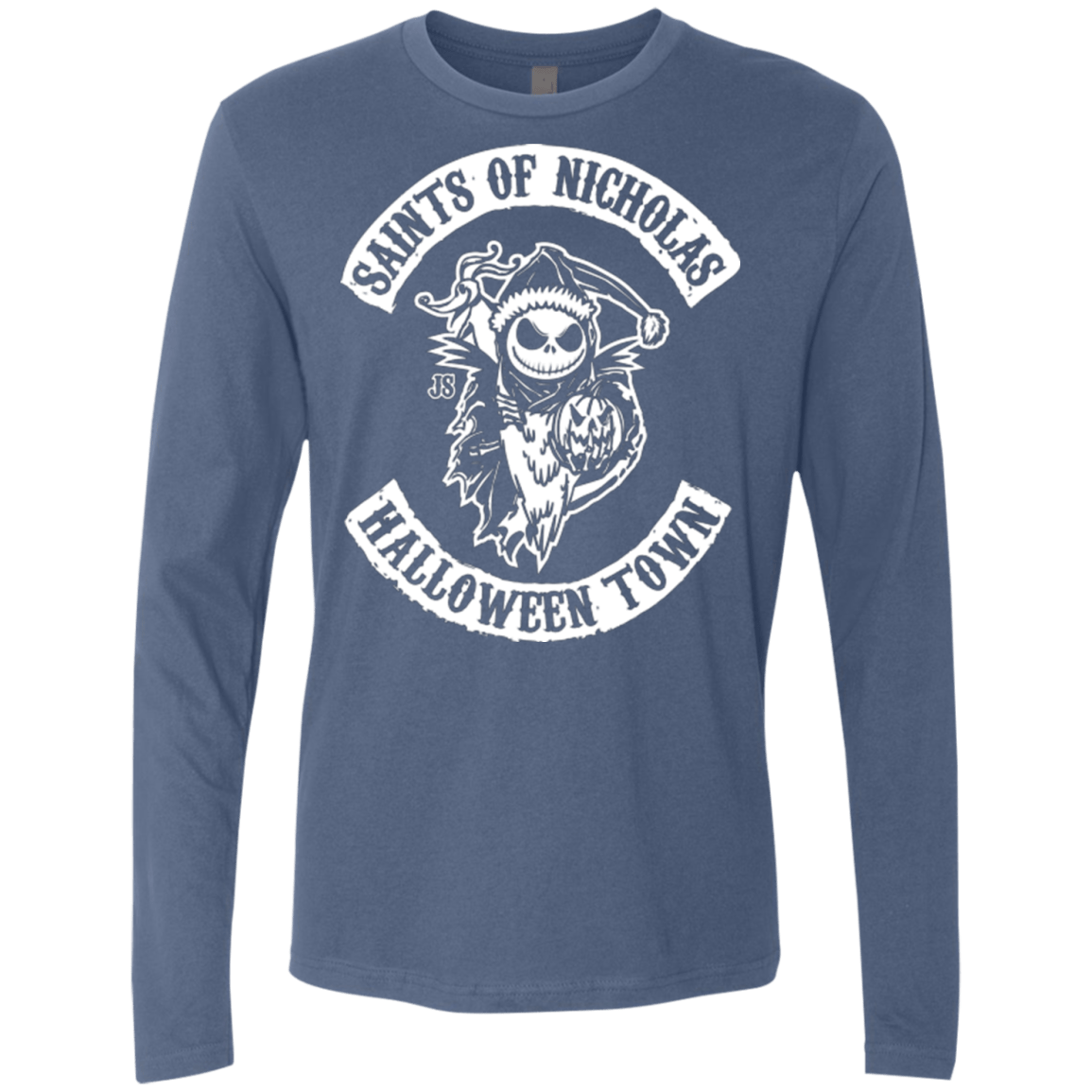T-Shirts Indigo / Small Saints of Nicholas Men's Premium Long Sleeve