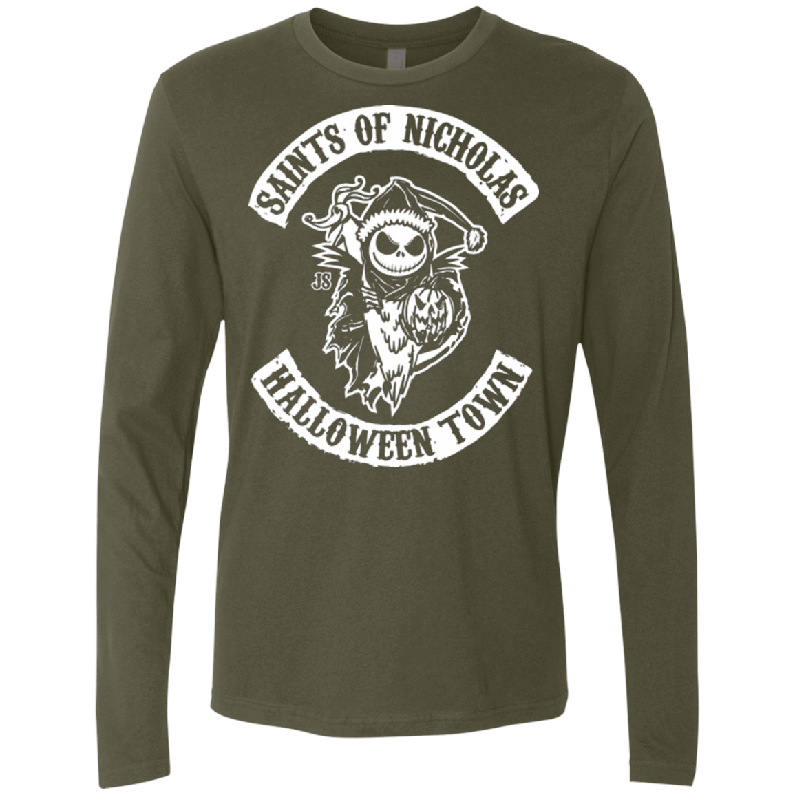 T-Shirts Military Green / Small Saints of Nicholas Men's Premium Long Sleeve