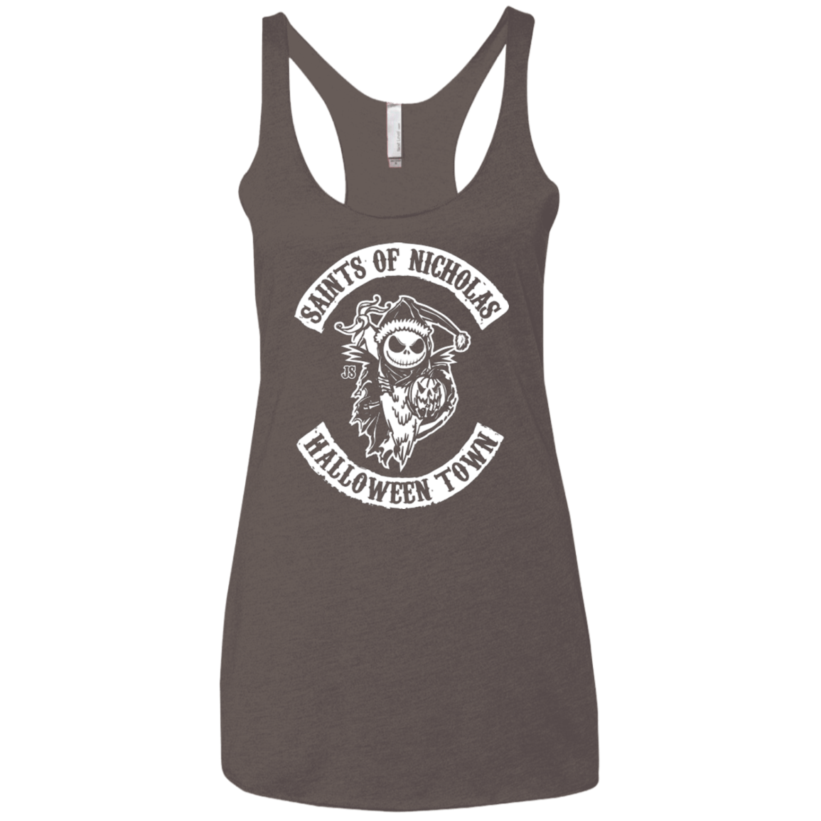 T-Shirts Macchiato / X-Small Saints of Nicholas Women's Triblend Racerback Tank