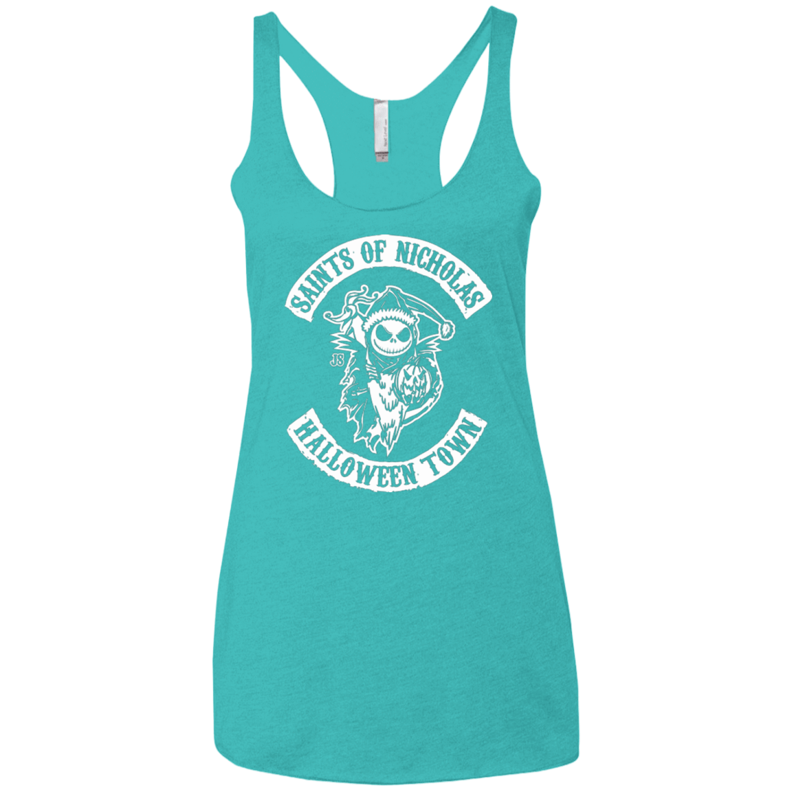 T-Shirts Tahiti Blue / X-Small Saints of Nicholas Women's Triblend Racerback Tank