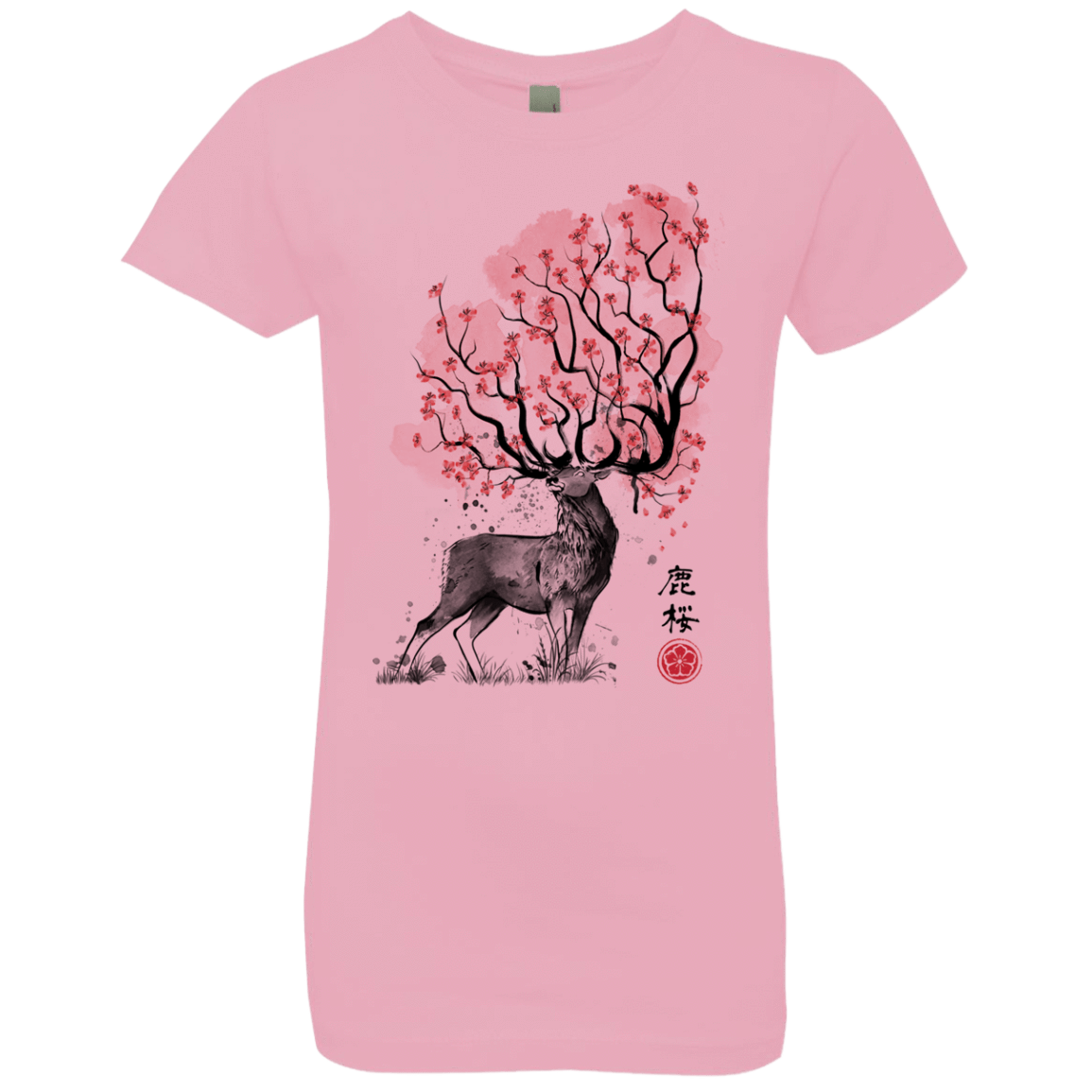 T-Shirts Light Pink / YXS Sakura Deer Girls Premium T-Shirt