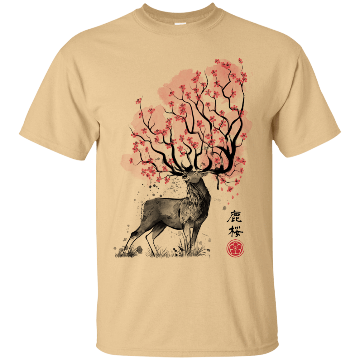 T-Shirts Vegas Gold / S Sakura Deer T-Shirt