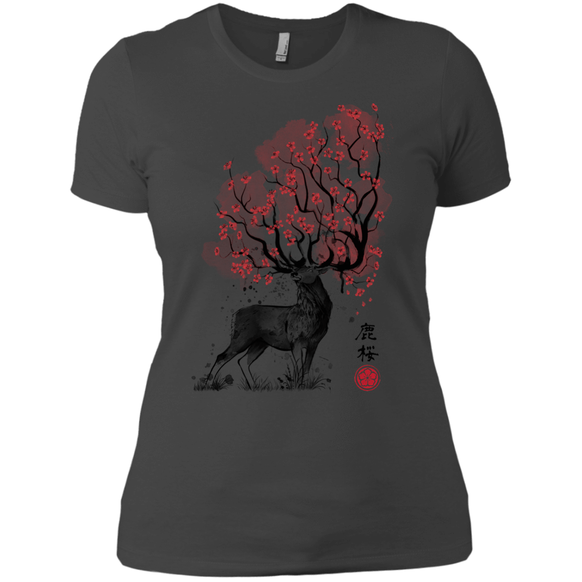 T-Shirts Heavy Metal / X-Small Sakura Deer Women's Premium T-Shirt