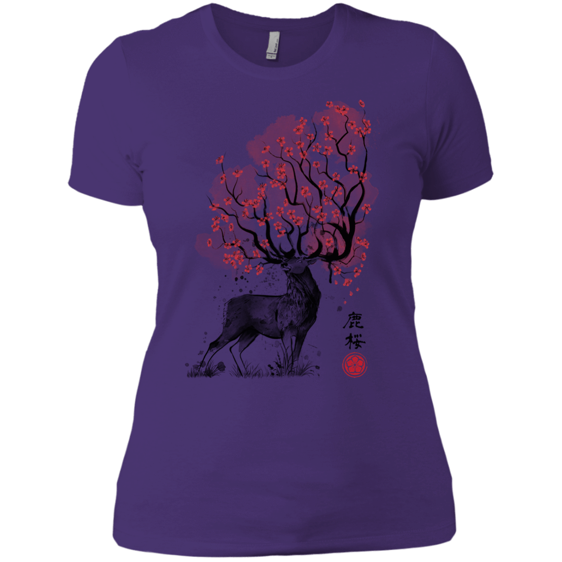T-Shirts Purple Rush/ / X-Small Sakura Deer Women's Premium T-Shirt