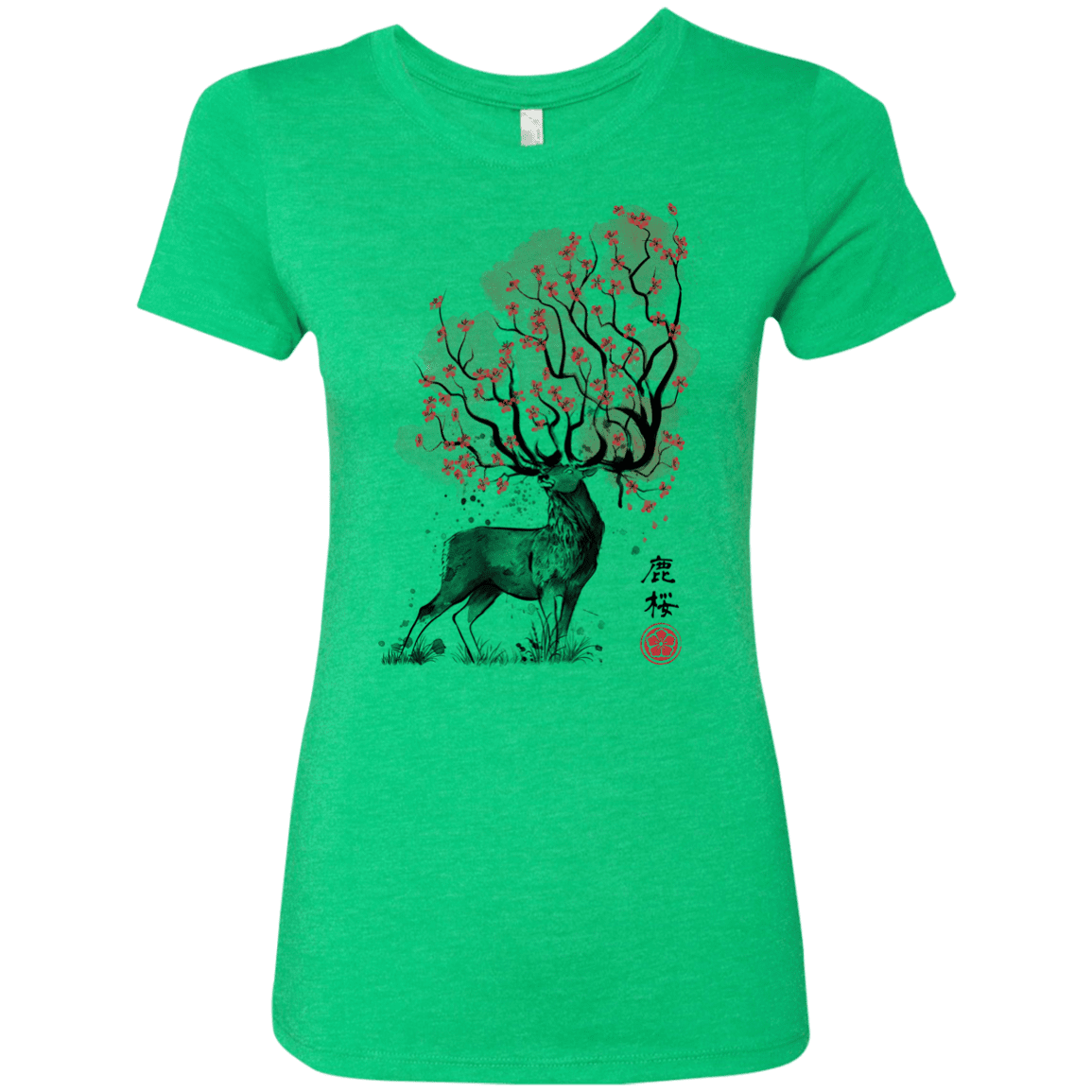 T-Shirts Envy / S Sakura Deer Women's Triblend T-Shirt