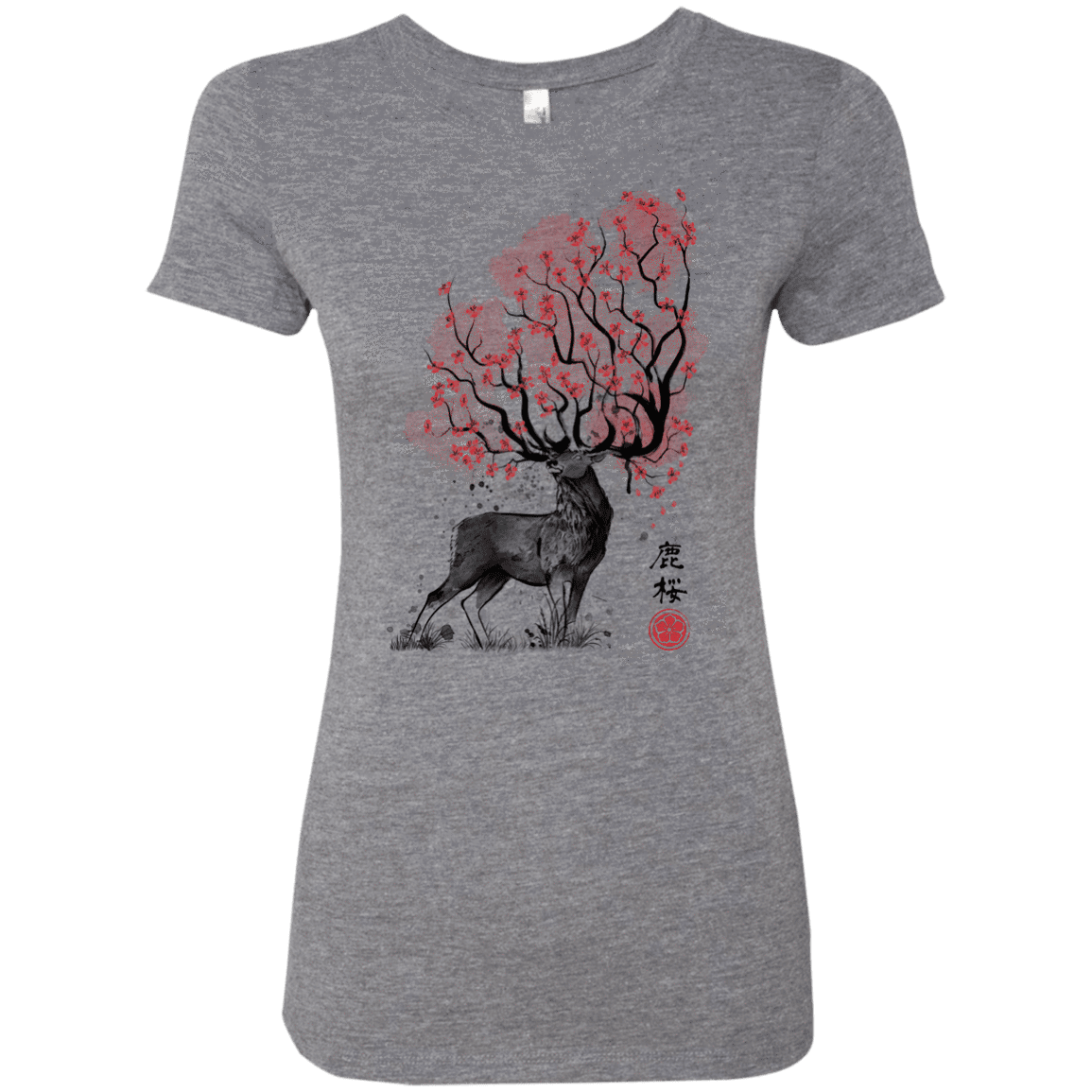 T-Shirts Premium Heather / S Sakura Deer Women's Triblend T-Shirt