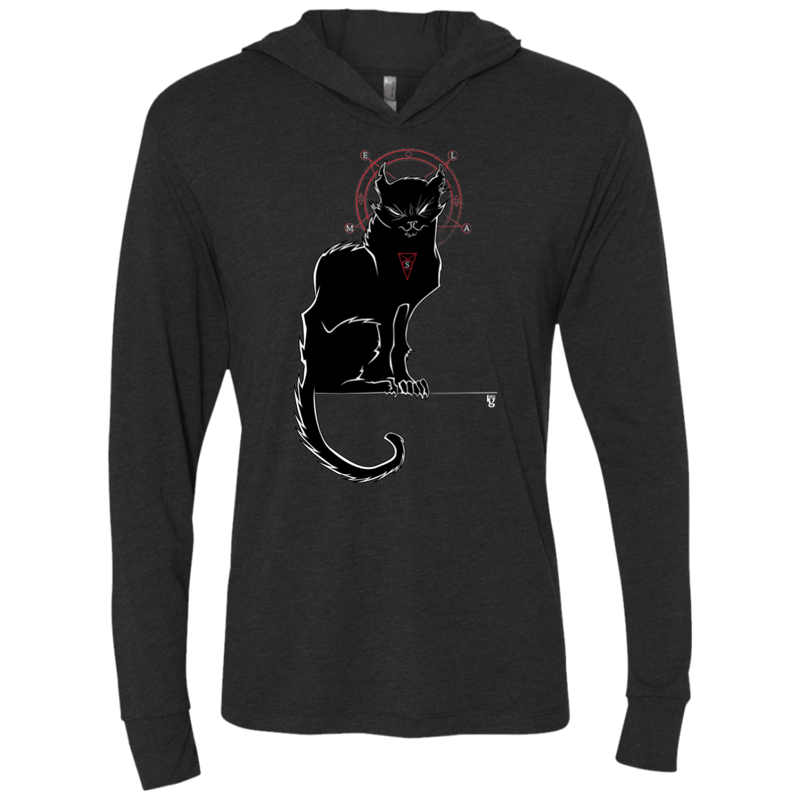 T-Shirts Vintage Black / X-Small SALEM Triblend Long Sleeve Hoodie Tee