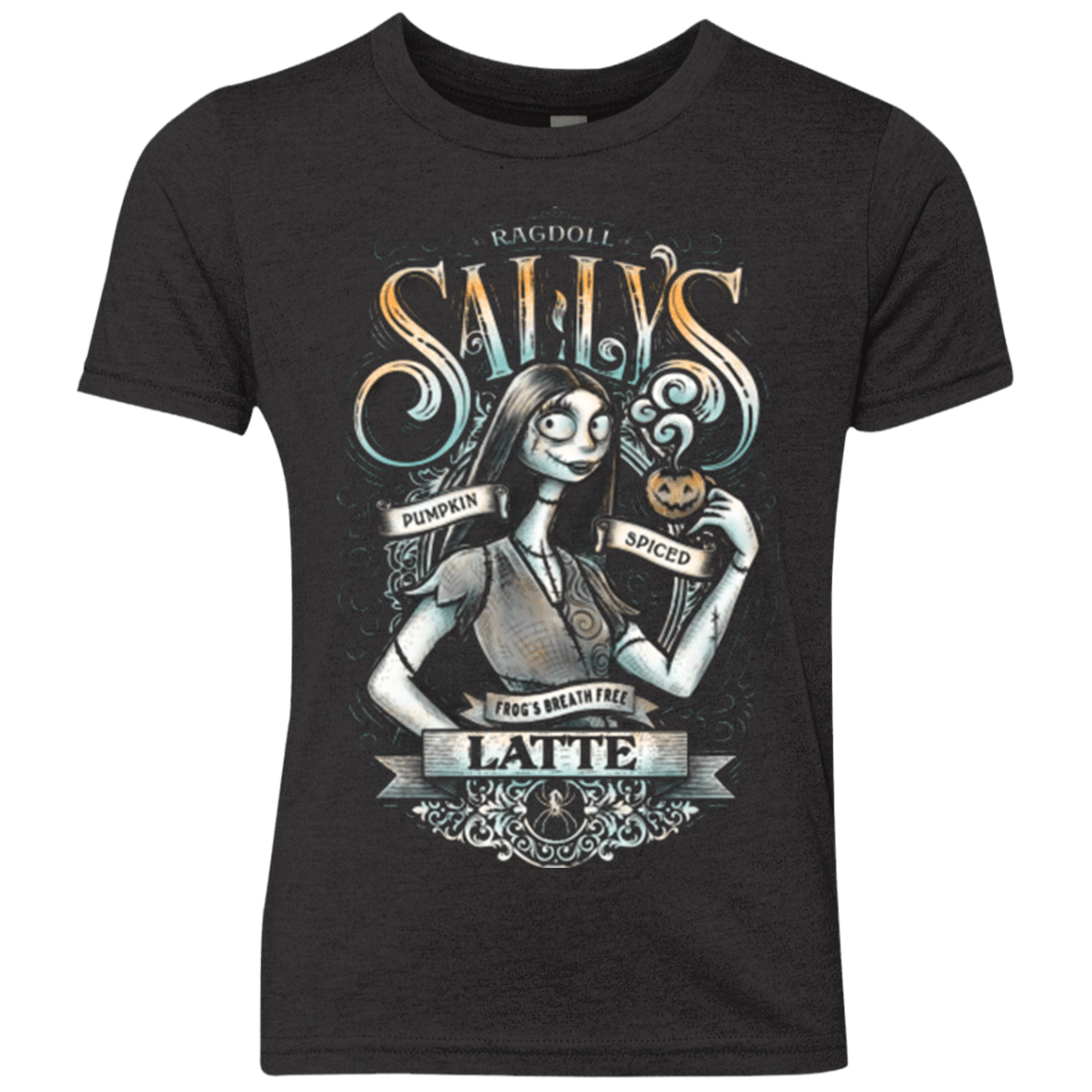 T-Shirts Vintage Black / YXS SALLYS LATTE Youth Triblend T-Shirt