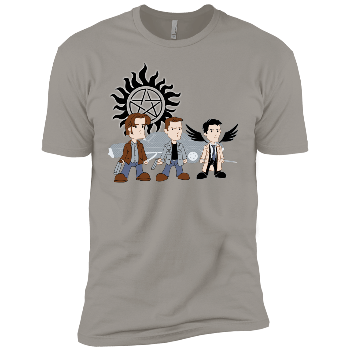 T-Shirts Light Grey / YXS Sam, Dean and Cas Boys Premium T-Shirt