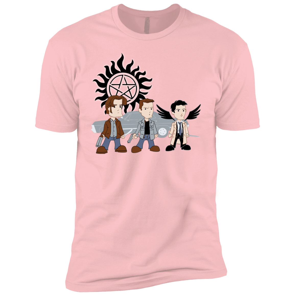 T-Shirts Light Pink / YXS Sam, Dean and Cas Boys Premium T-Shirt