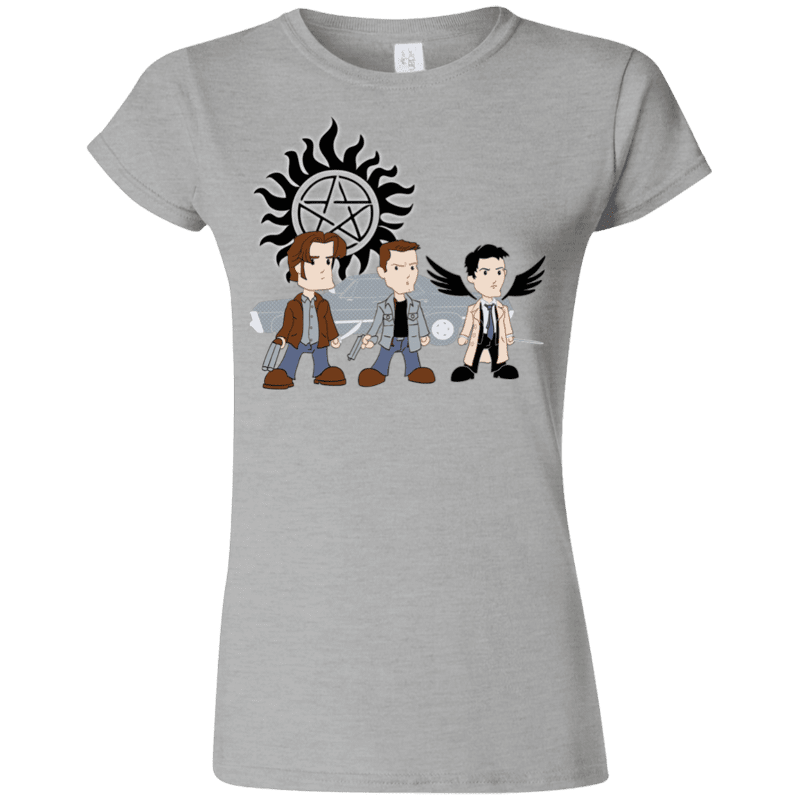 T-Shirts Sport Grey / S Sam, Dean and Cas Junior Slimmer-Fit T-Shirt