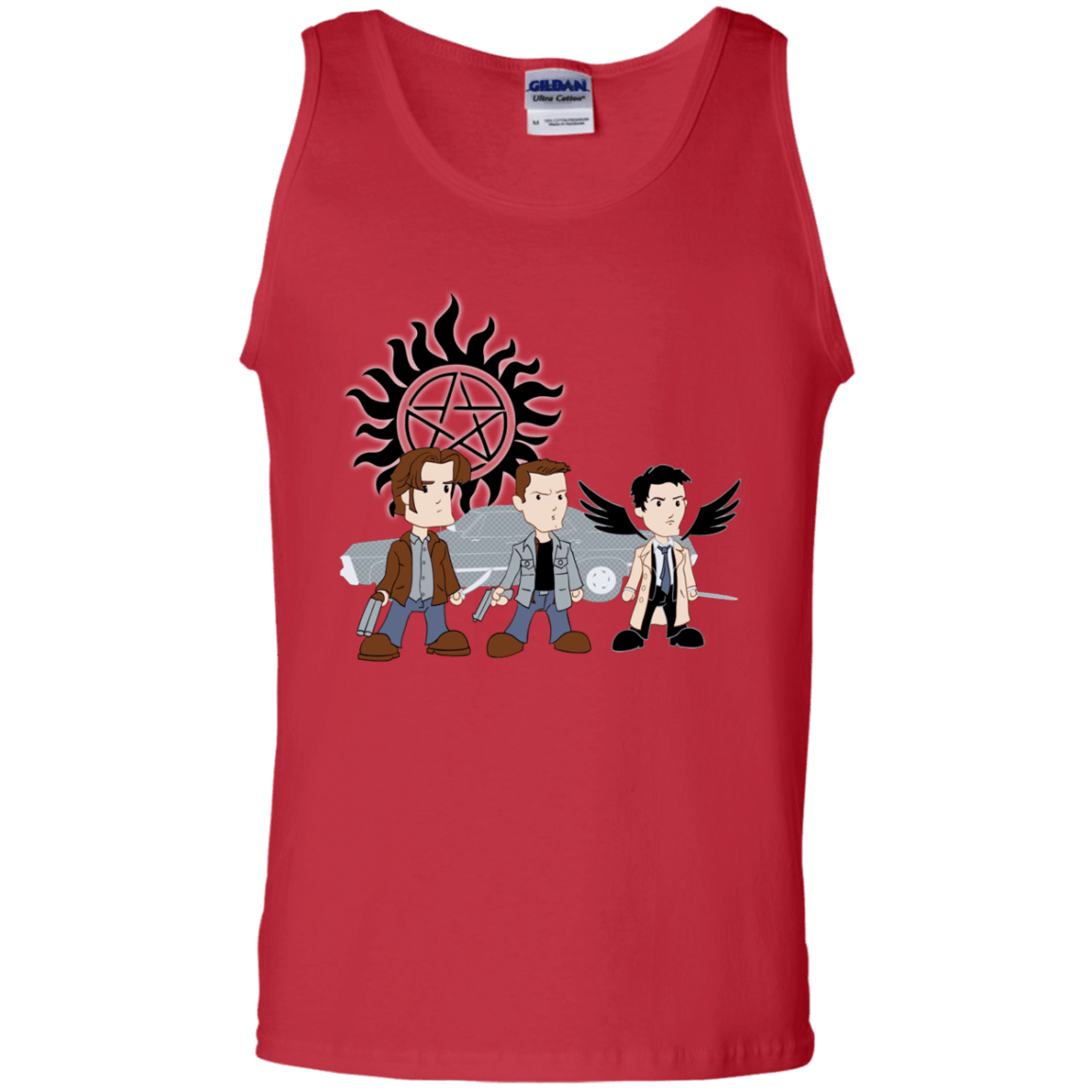 T-Shirts Red / S Sam, Dean and Cas Men's Tank Top