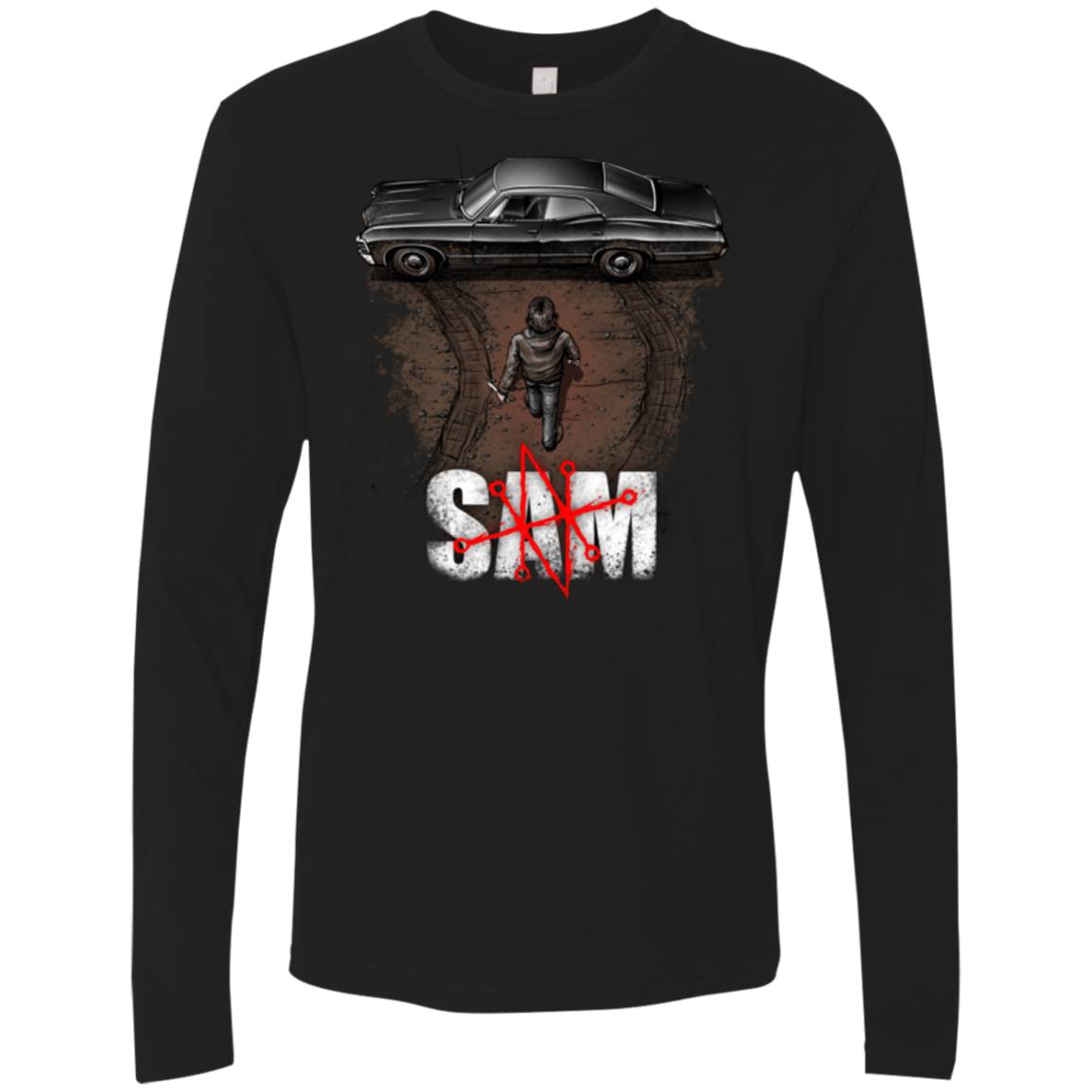 T-Shirts Black / Small Sam Men's Premium Long Sleeve