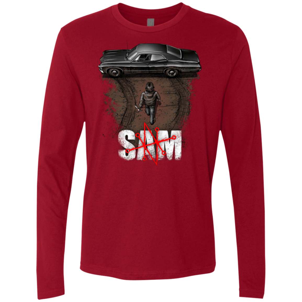 T-Shirts Cardinal / Small Sam Men's Premium Long Sleeve