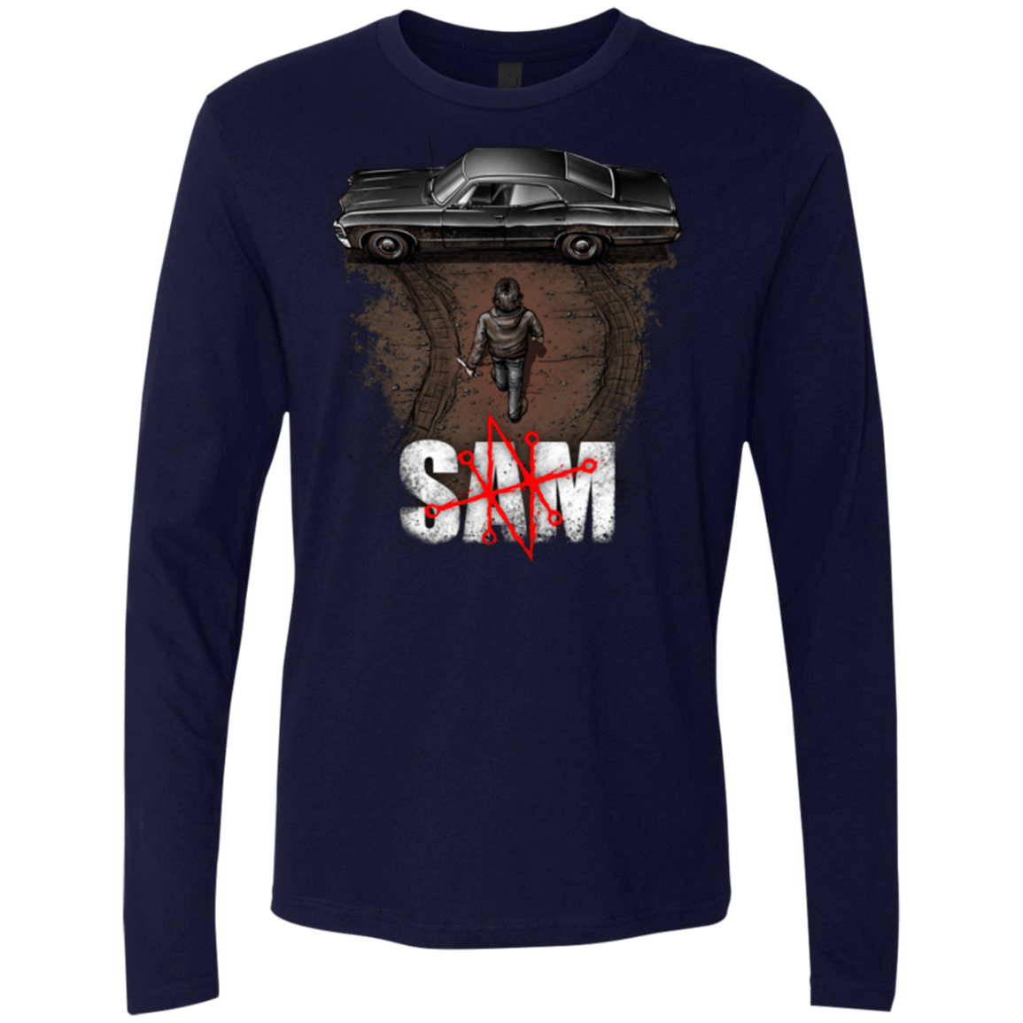 T-Shirts Midnight Navy / Small Sam Men's Premium Long Sleeve