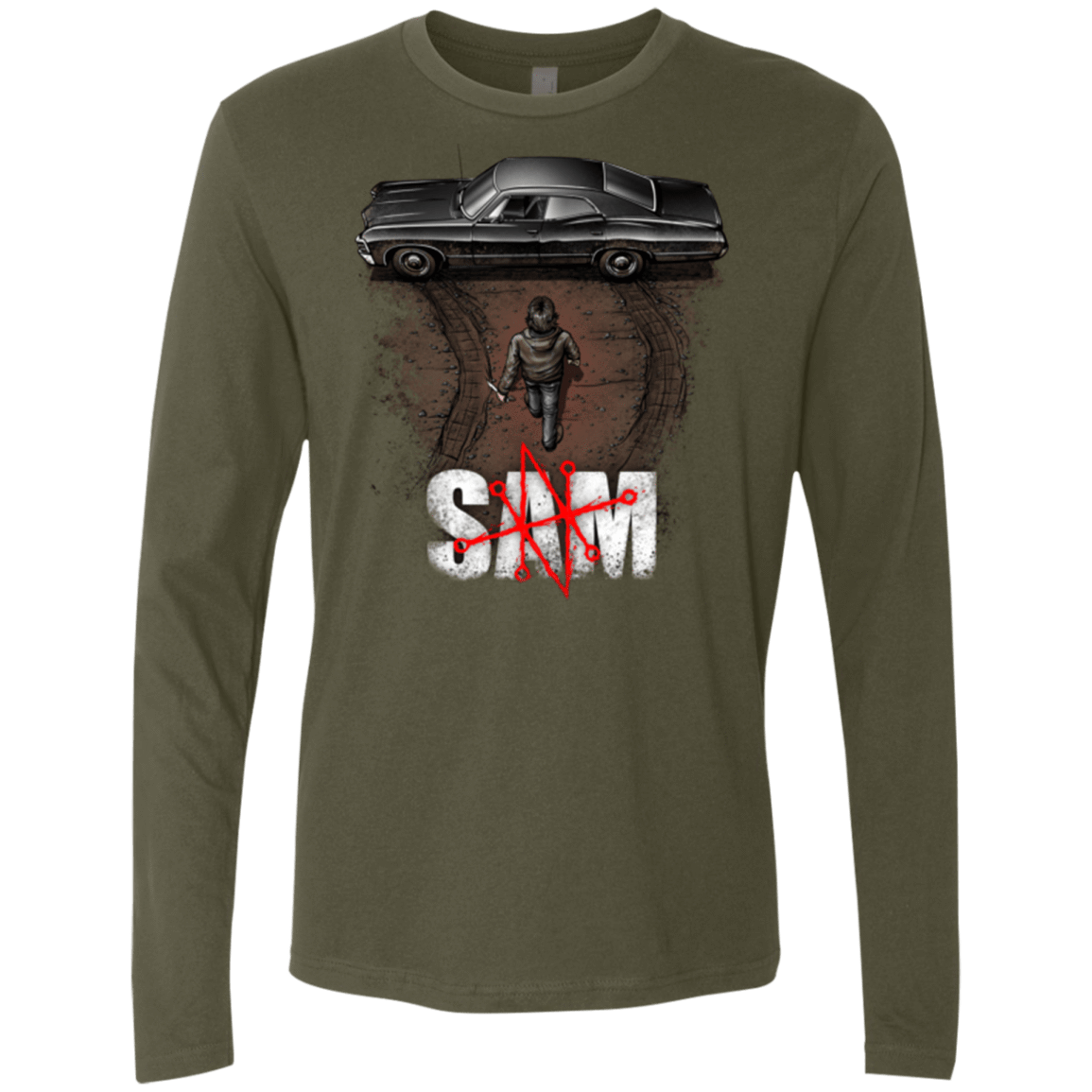 T-Shirts Military Green / Small Sam Men's Premium Long Sleeve
