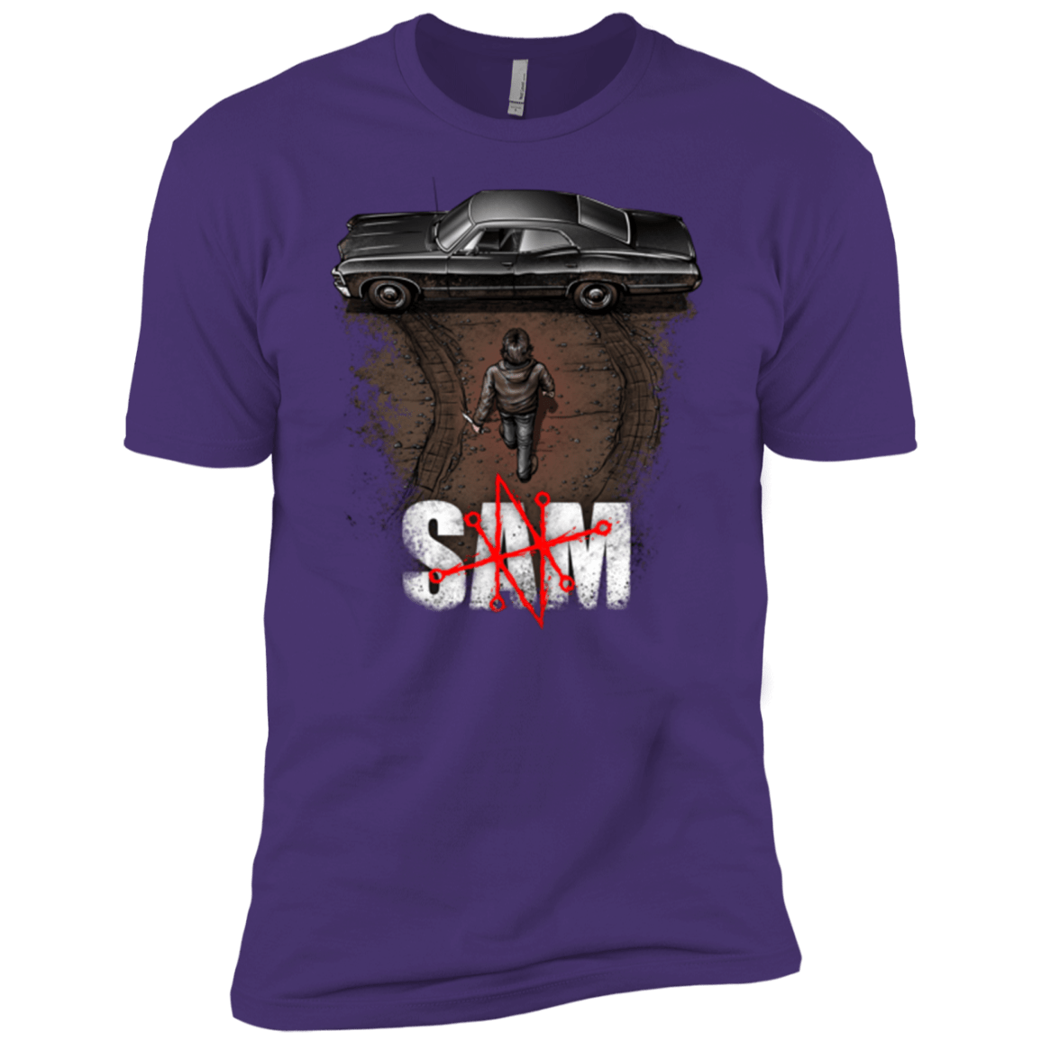 T-Shirts Purple / X-Small Sam Men's Premium T-Shirt