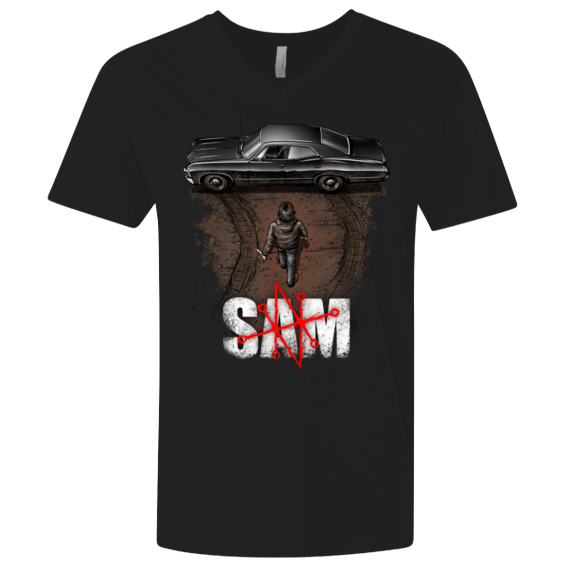 T-Shirts Black / X-Small Sam Men's Premium V-Neck