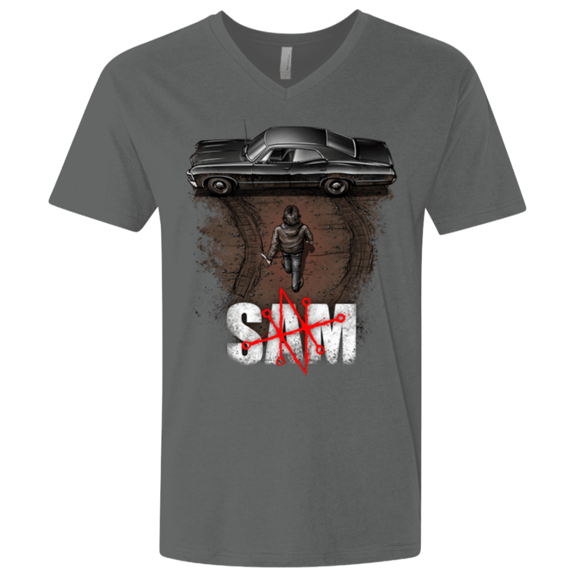 T-Shirts Heavy Metal / X-Small Sam Men's Premium V-Neck